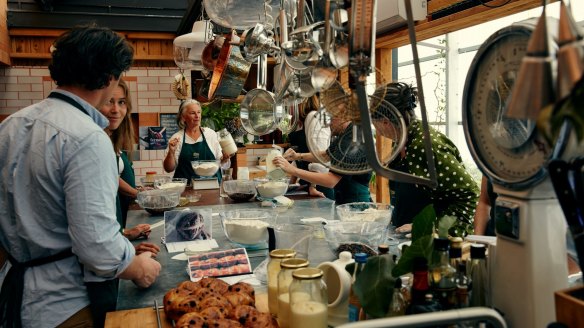 Daylesford's Longhouse cooking school has a barn, kitchen and garden atrium.