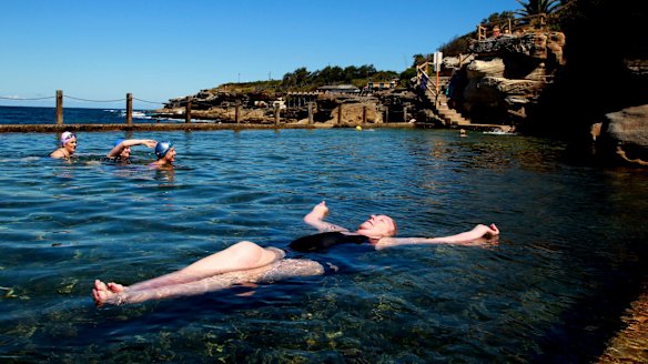 McIver's Baths in Coogee, a ladies and children-only pool.