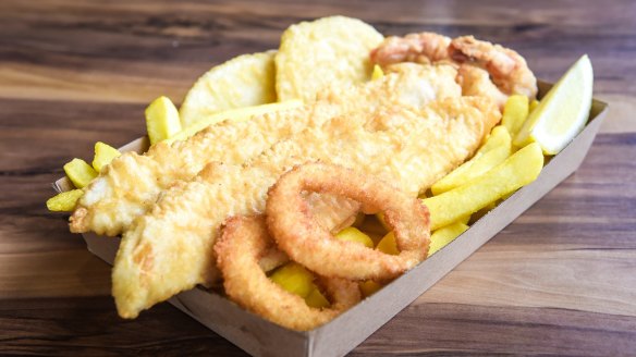 Fish and chips straight from the boats at San Remo Fisherman's Co-op might feature gummy, monkfish, blue grenadier or other local catch.