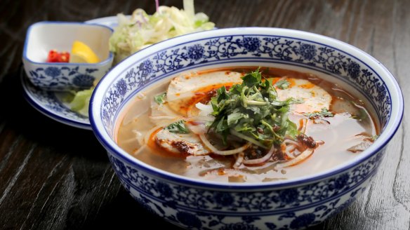 The bun bo hue served at Hem 27 in Flemington.