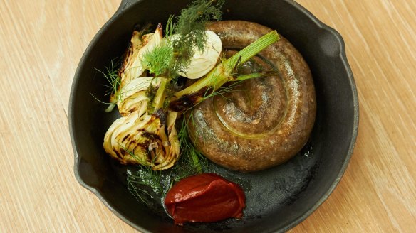 Merguez sausage, roasted fennel, harissa.