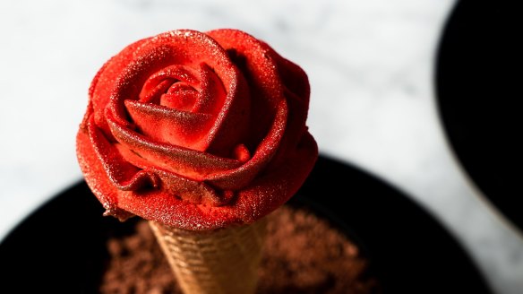Red as a rose: Messina's limited-edition rose special for Valentine's Day.
