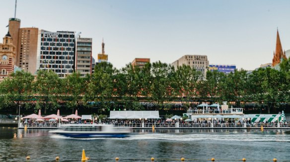 Drink and dine atop the Yarra at Arbory Afloat. 