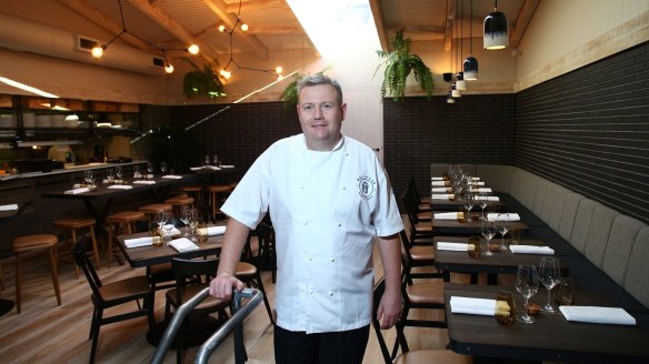 Chef James Metcalfe during his Bellevue Hotel days.
