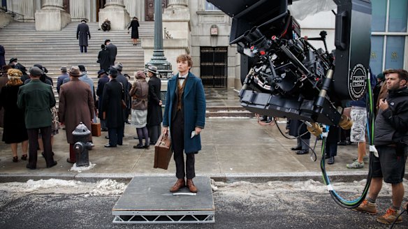 Redmayne on set.