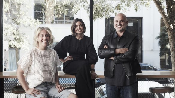 From left: Chef Jacqui Challinor and co-owners Rebecca and Al Yazbek.