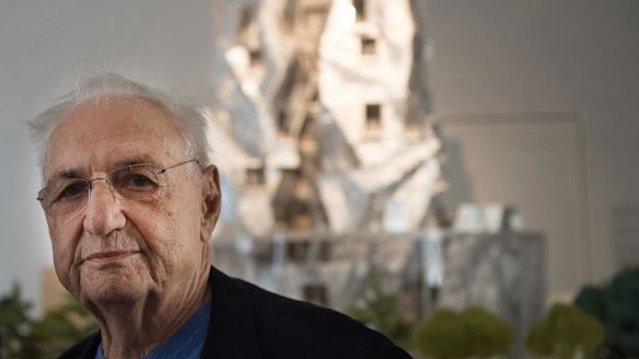 Flipped the bird: Frank Gehry later apologised that he was tired.