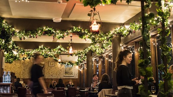 Think of the decor at Ron's Upstairs as Eastern Bloc Fabulous.