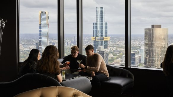 Lui Bar, the cocktail bar attached to Vue de Monde restaurant, is a more affordable way to enjoy the exceptional views across Melbourne.