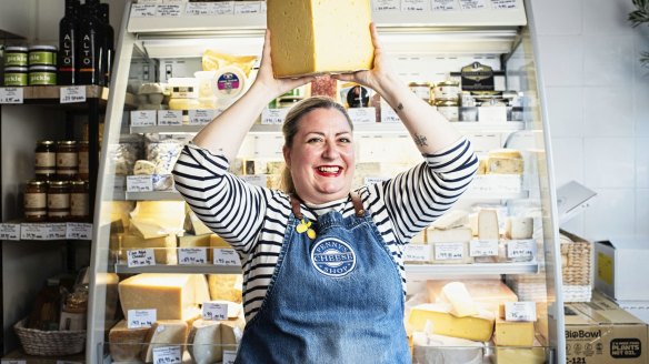 Penny Lawson in her Potts Point cheese shop.