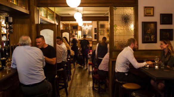 The Duke of Clarence in Sydney. A cosy spot with lots of wooden surfaces waiting to be anointed with pints of Lord Nelson.