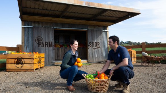 The new Kingfisher farm shop sells citrus, pumpkins and avocados.