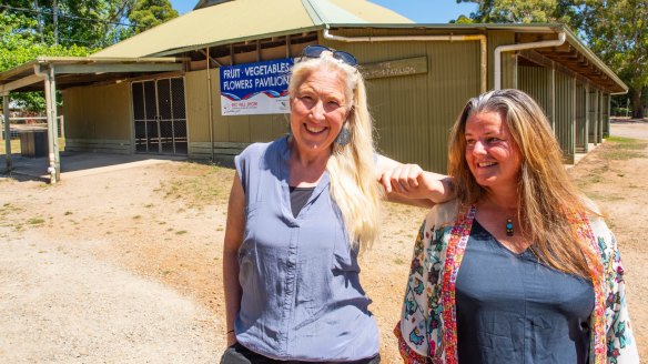 Red Hill Show executive officer Rebecca Davis (left) and assistant secretary Bree Lovell have been influential in transforming the agricultural event.