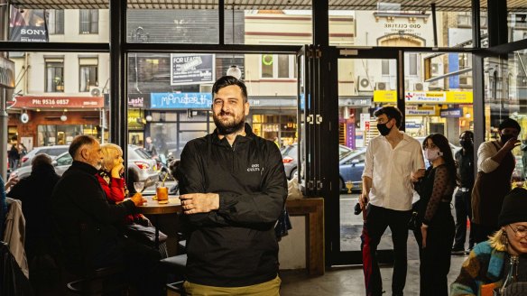 Odd Culture director James Thorpe at his new bar and restaurant on King Street.