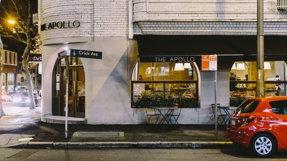 The Apollo restaurant in Potts Point, pictured here prior to social distancing being enforced.