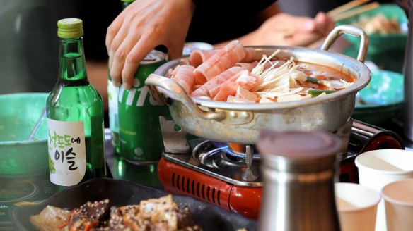 Hotpots and stews to share are a big part of the menu.