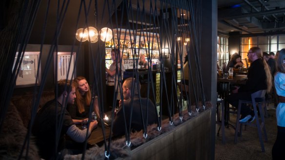 The downstairs bar at Mjolner Melbourne.