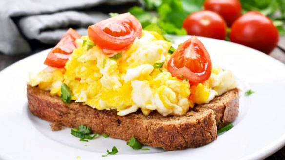 Eggs on toast are a good start to the day - full of protein and sure to keep you fuller for longer. 