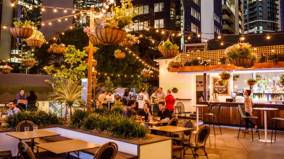 The Stockie rooftop in Brisbane CBD.