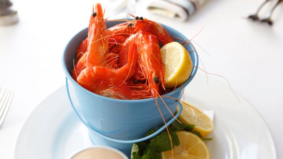 A bucket of prawns will be the rock stars of the Christmas table.