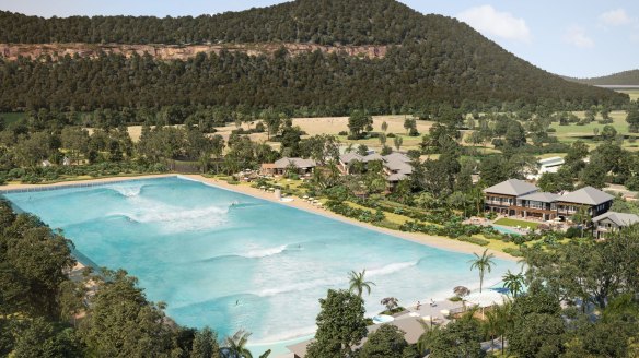 The new Harvest venue will open at Wisemans Surf Lodge (artist's impression, above).