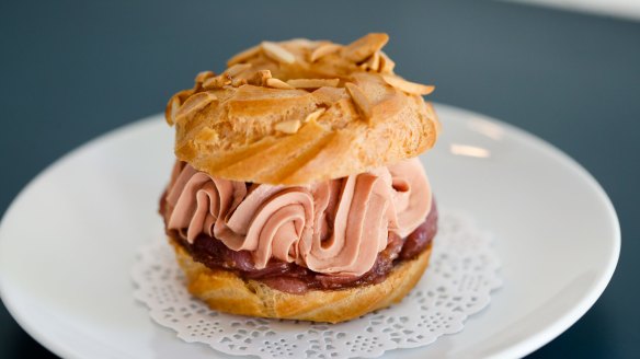 Go-to dish: Chicken liver Paris-Brest with onion jam.