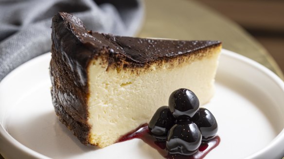 Basque cheesecake.