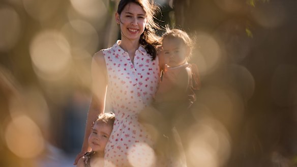 Melissa McIlvain, pictured with Ava, 3, and baby Kaylee, could benefit from the new blood test.