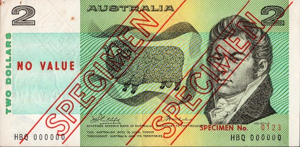 A set of specimen notes from the introduction of decimal currency recently sold for $35,000.