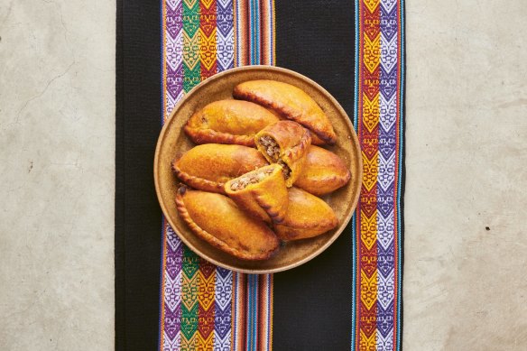 The soup dumpling of empanadas: Bolivian-style turnovers (saltena).