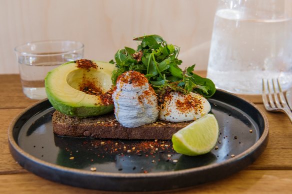 ONA's spin on avocado on toast.