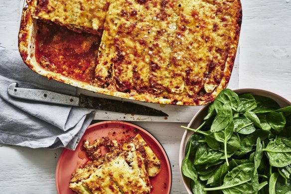 Zucchini lasagne.