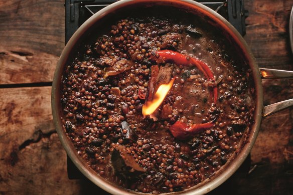 Made to share: Jamie Oliver's smoky eggplant daal.