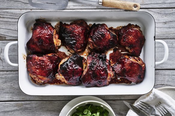 Rice malt and soy baked chicken.