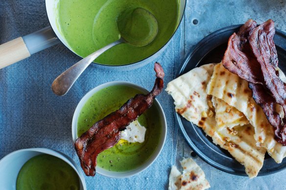 Bacon and pea soup.