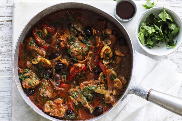 Lamb cacciatore.