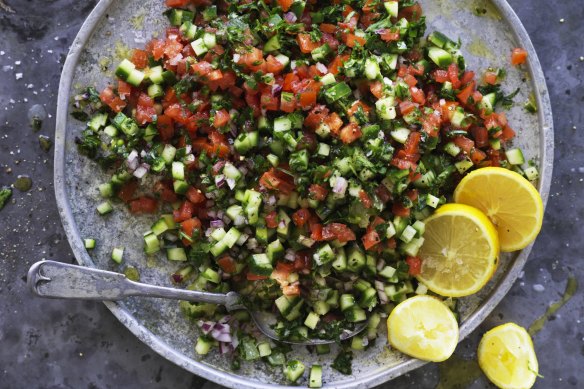 Arabic chopped salad.