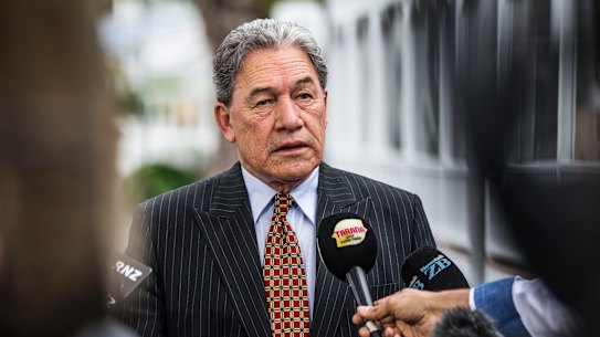 New Zealand First Party leader Winston Peters the day after the election.