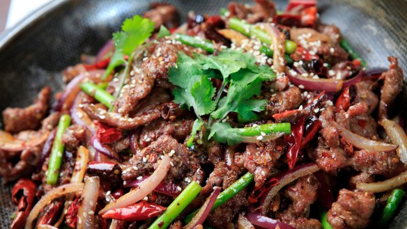 Dainty Sichuan's chilli lamb dish.