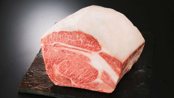 Itoham Cherry Blossom A5 marble score 12 wagyu beef from Japan.