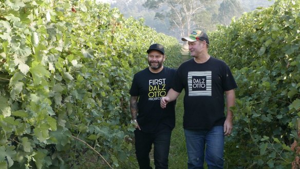 King Valley winemakers and brothers Christian (left) and Michael Dal Zotto.