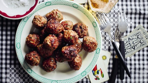 It's almost impossible to stop at one or two of Yiayia's famous meatballs.