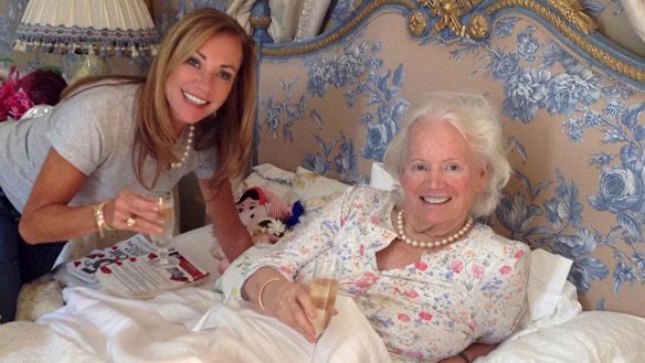 Ann Peacock with her mother Lady Susan Renouf.