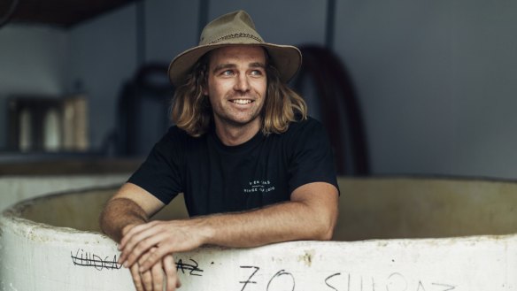 Winemaker Angus Vinden at Vinden Estate, Hunter Valley Vinden Wines.