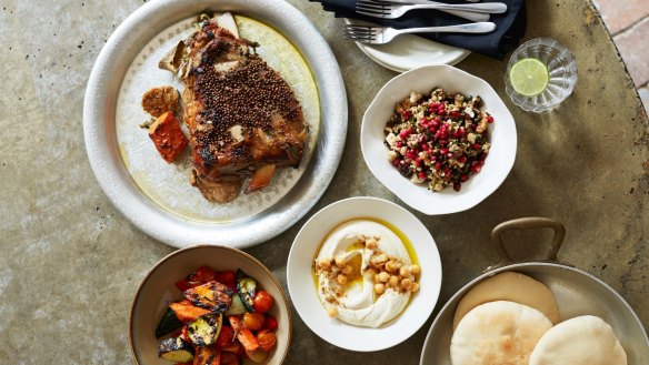 Kepos Street Kitchen's Middle Eastern feast. Supplied