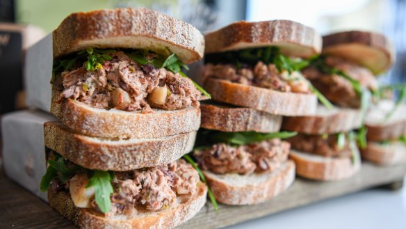 Tuscan tuna sandwiches.