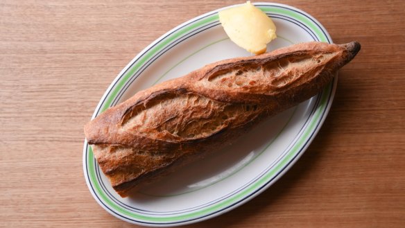 A crunchy baguette best paired with oeufs mayonnaise.