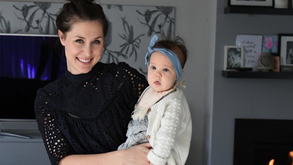 Minerva McKell (with daughter Cleo) says she felt like a failure after her first birth.