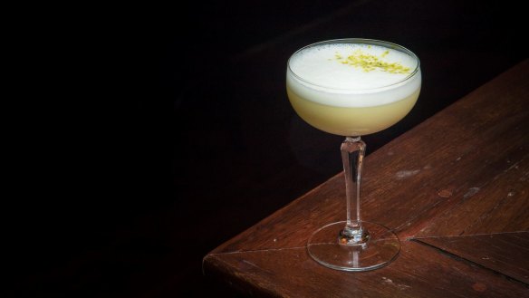 The Leyenda cocktail combines mezcal and chartreuse.