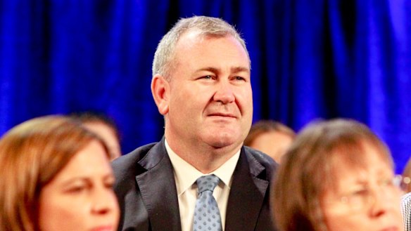 Former police minister Jack Dempsey at the LNP campaign launch in January.